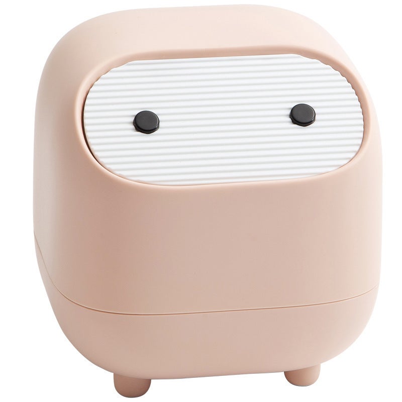 Sensor Press-Type Desk Trash Can with Lid 4L - Image 4