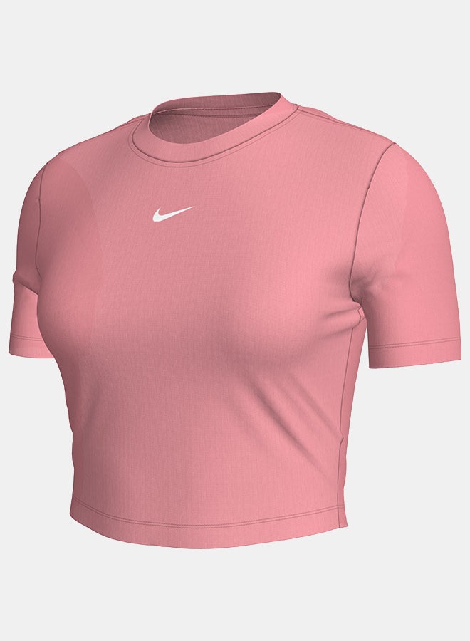 Nike Women's Nike Sportswear Essential Slim Crop Tee Labor  - Image 5