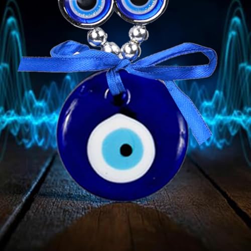PACKNBUY Turkish Evil Eye Wall Hanging Nazar Battu for Home Entrance Main Door Vastu Feng Shui Protection Good Luck Positive Energy Decor for Office Shop - Image 3
