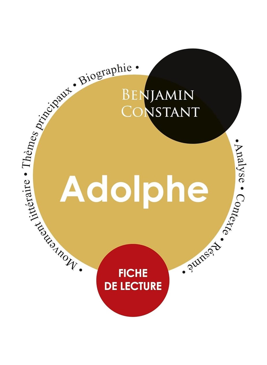 Fiche de lecture Adolphe (Étude intégrale)  - Image 1