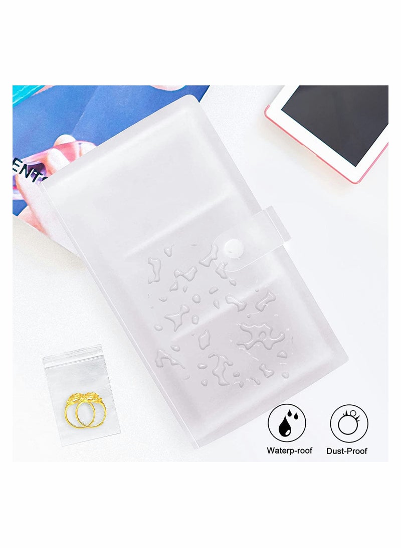 KASTWAVE Transparent Jewelry Storage Book Portable Travel(160 Grids +30pcs Jewelry Storage Bag) - Image 3