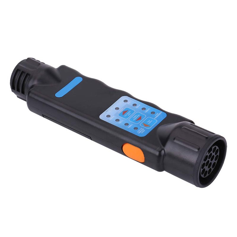 13 Pin Trailer Wiring Tester, Plug Socket LED Cable, 12V Black, Wiring Circuit Tester - Quick Circuit Diagnosis, LED Indicator Technology, Vehicle Towbar Use - Image 2