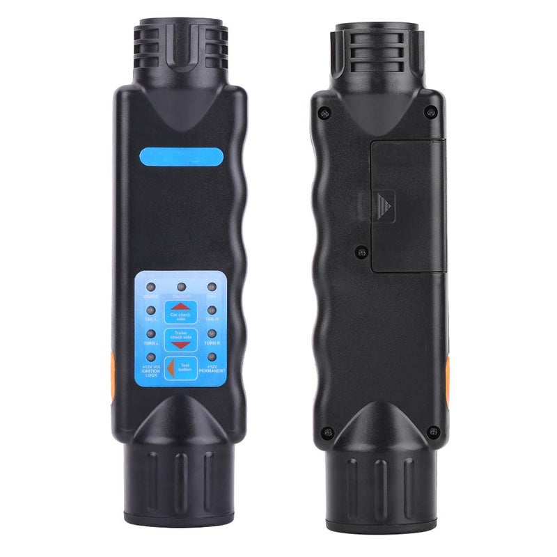 13 Pin Trailer Wiring Tester, Plug Socket LED Cable, 12V Black, Wiring Circuit Tester - Quick Circuit Diagnosis, LED Indicator Technology, Vehicle Towbar Use - Image 1