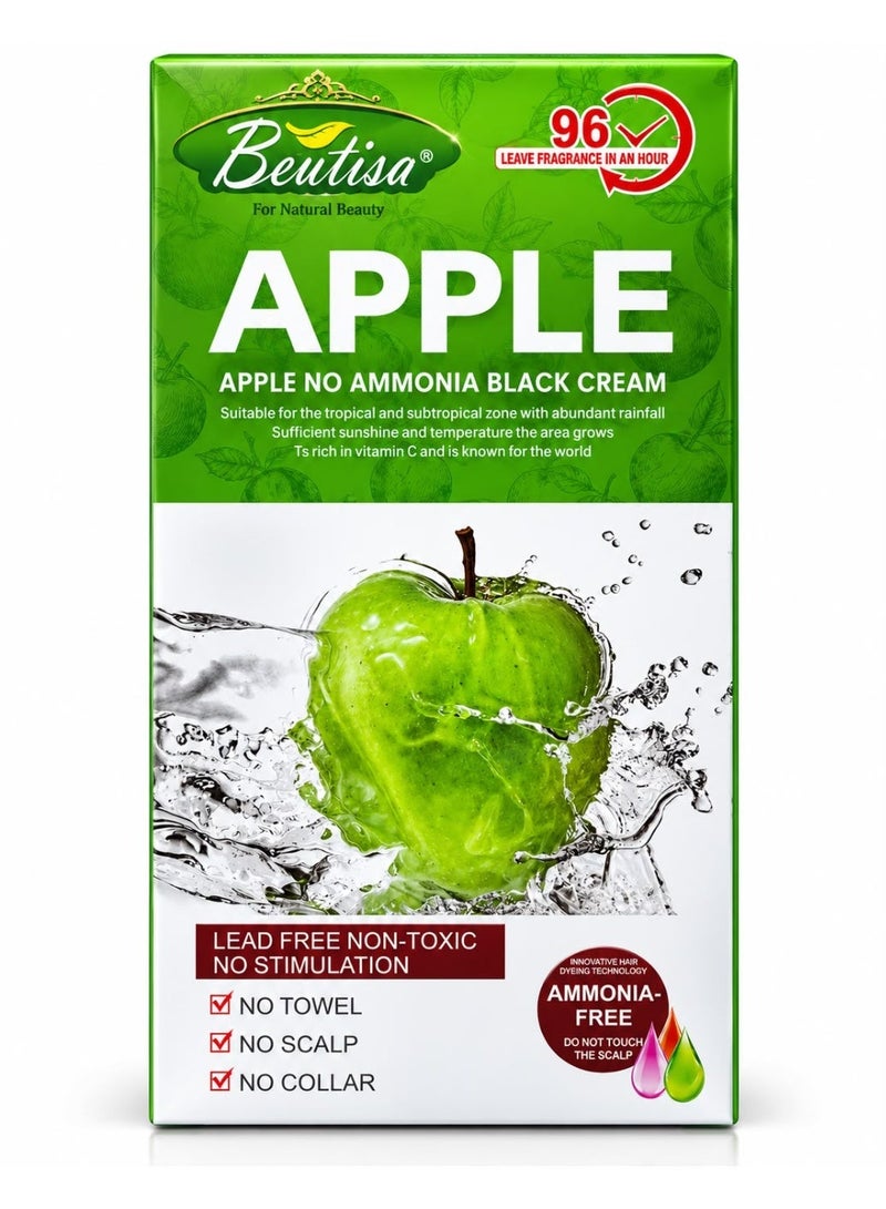 BEUTISA Apple No Ammonia Black Cream 500ml+500ml - Image 5