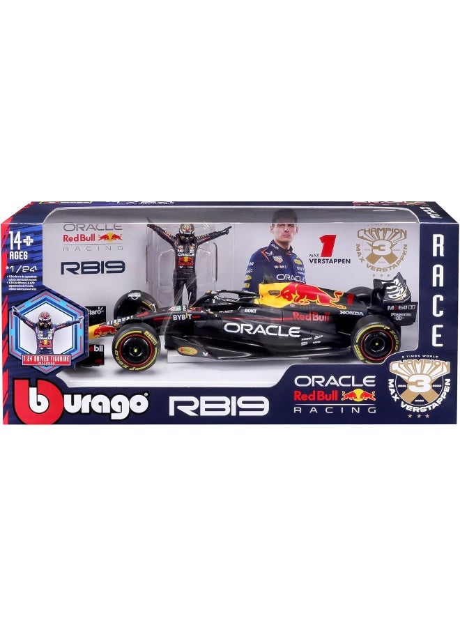 Maisto 1:24 F1 - أوراكل ريد بول ريسينغ RB19 - 2.4 جيجاهرتز (قابل للشحن عبر USB) - Image 4