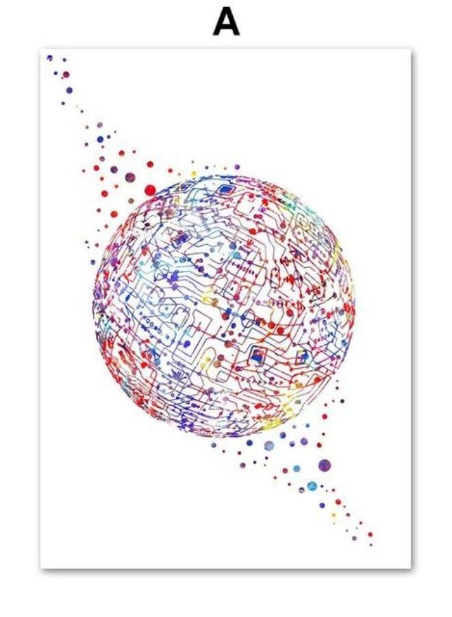 Ophthalmologist Optician Eye Anatomy Wall Art Canvas Painting Abstract Posters And Prints Wall Pictures For Doctor Office Decor - Image 1