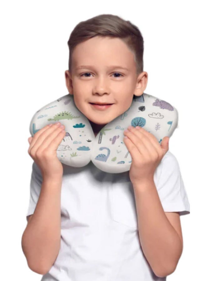 ماماز جيفت وسادة دعم للرقبة والرأس للأطفال الصغار - وسادة سفر ناعمة لمقعد السيارة وعربة الأطفال والطائرة | دعم مريح للنوم للأطفال - Image 1