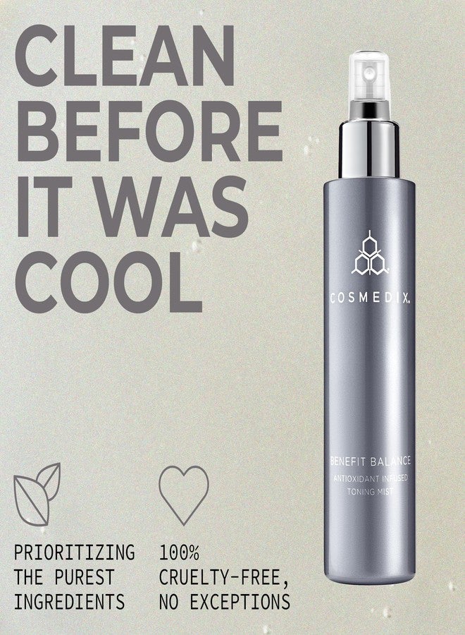 COSMEDIX Benefit Balance Toner for Face - Ultra-Nourishing & Hydrating Facial Toner Face Mist for Fine Lines & Wrinkles - Deep Cleansing Facial Skin Care for Moisturized, Radiant-Looking Skin - Image 5