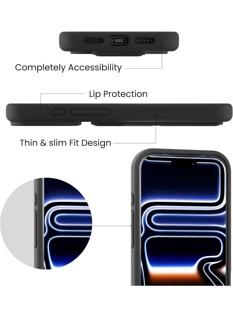 BORTONY iPhone 17 Pro Max Case, Kickstand Finger Grip Cover for iPhone 17 Pro Max, Car Magnetic Multi Stand Vertical and Horizontal Soft Silicone Phone Case for iPhone 17 Pro Max 6.9 inch - Image 4