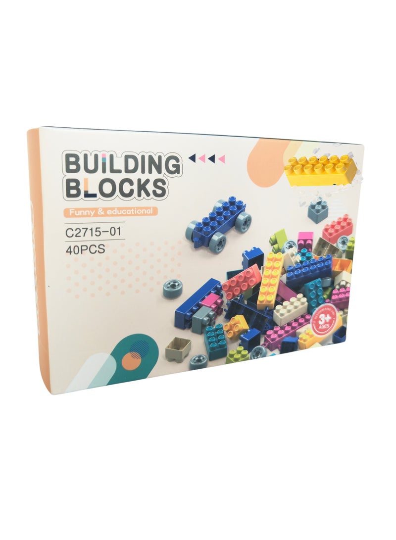 STEM Educational Building Blocks for Kids -  Safe & Colorful Construction Toy, Perfect Gift for Ages 3+ (Travel-Friendly) - Image 1