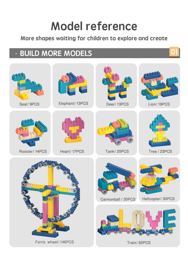 STEM Educational Building Blocks for Kids -  Safe & Colorful Construction Toy, Perfect Gift for Ages 3+ (Travel-Friendly) - Image 2