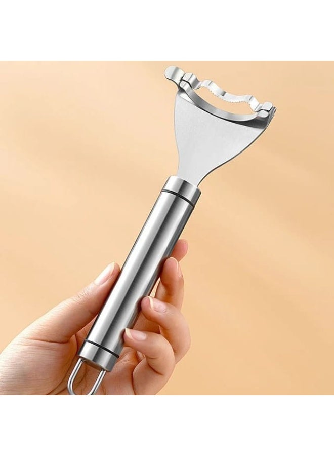 Stainless Steel Corn Planer Corn Cob Stripper Tool with Ergonomic Handle Portable Serrated Corn Stripper Thresher Kitchen Gadget  - Image 5