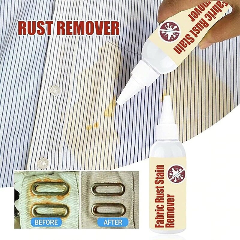 comfrt Emergency Stain Rescue Stain Remover,Fabric Rust Stain Remover Strong Clothes Rust Remover,Waterless Clothing Cleaner,Quick And Easy Dirt Spot Removal for Laundry (30ml, 2PCS) - Image 2