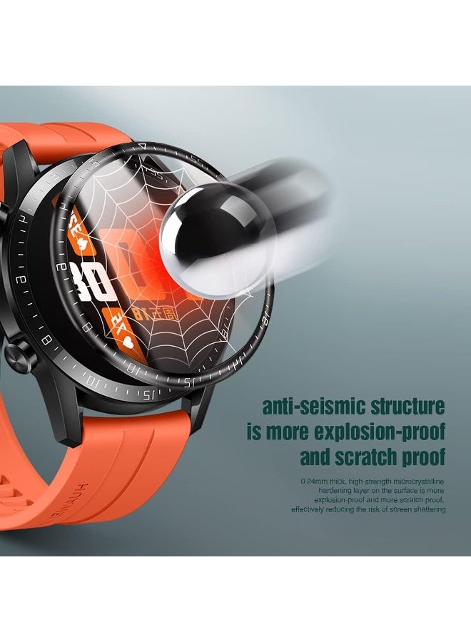 Screen Protector For  Honor Magic Watch 2 46mm, 3D Curved Soft Edge Protective Film [Anti-Scratch] [Bubble Free] [Ultra Shatterproof] [High Sensitive] (Not Glass) - Image 3