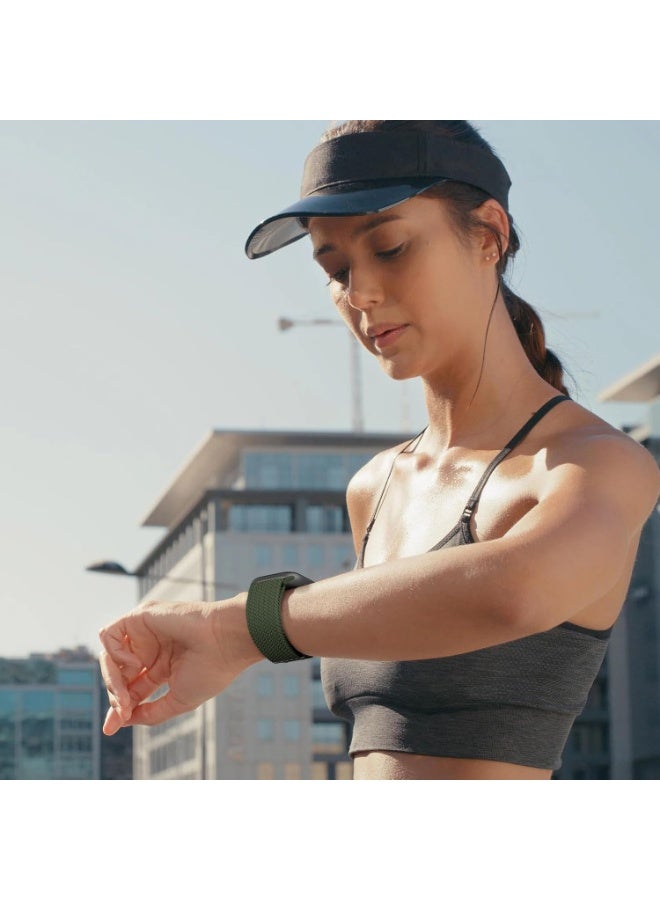 Braided Band Compatible with Apple Watch Ultra 1/2 49mm 46mm 45mm 44mm 42mm for Women Men Made of Breathable Polyester,Parachute Style Buckle Straps for iWatch SE Series 10 9 8 7 6 5 4 3 2 1 SE - Image 5