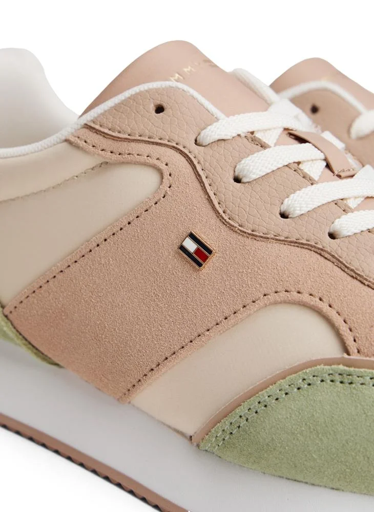 TOMMY HILFIGER Suede TH Monogram Trainers