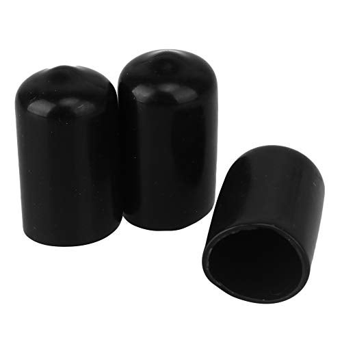 CNBTR Soft Rubber Screw Thread Cover PVC Hose End Caps Vinyl Round Rubber 12mm Length Pack of 10 - Image 3