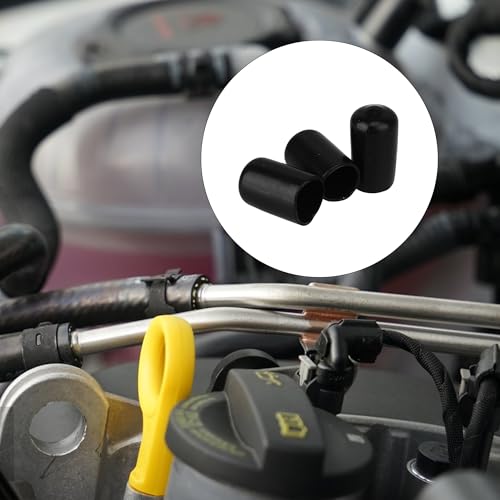 CNBTR Soft Rubber Screw Thread Cover PVC Hose End Caps Vinyl Round Rubber 12mm Length Pack of 10 - Image 5