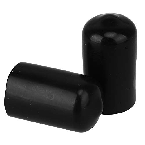 CNBTR Soft Rubber Screw Thread Cover PVC Hose End Caps Vinyl Round Rubber 12mm Length Pack of 10 - Image 2