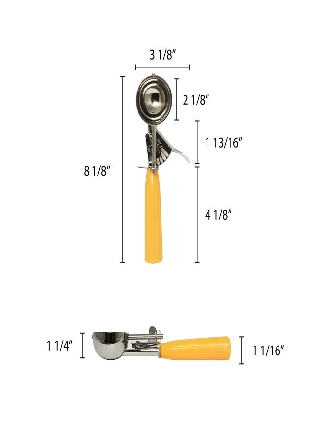 Thunder Group SLDS020 1 5/8 Oz Ice Cream Disher, Yellow - Image 2