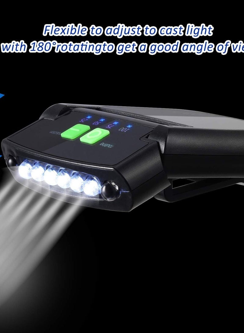 Generic LED Clip on Cap Lights USB Rechargeable Flashlight Waterproof Ultra Bright Hands-Free Hat Light Headlamp for Fishing Camping Hand Work (2 Pieces ) - Image 3
