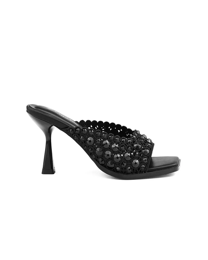 Womens embellished pointed stiletto heel sandals