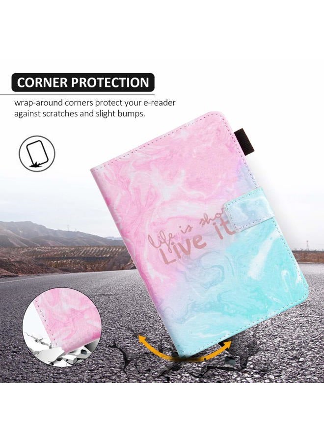 Dteck iPad 9.7 2018/2017 Case, iPad Air 2, iPad Air Case, PU Leather Protective Folio Shell Case, Adjustable Stand Auto Wake/Sleep Smart Case for Apple ipad 6th 5th Gen, ipad Air 1/2, Pink Live it - Image 5