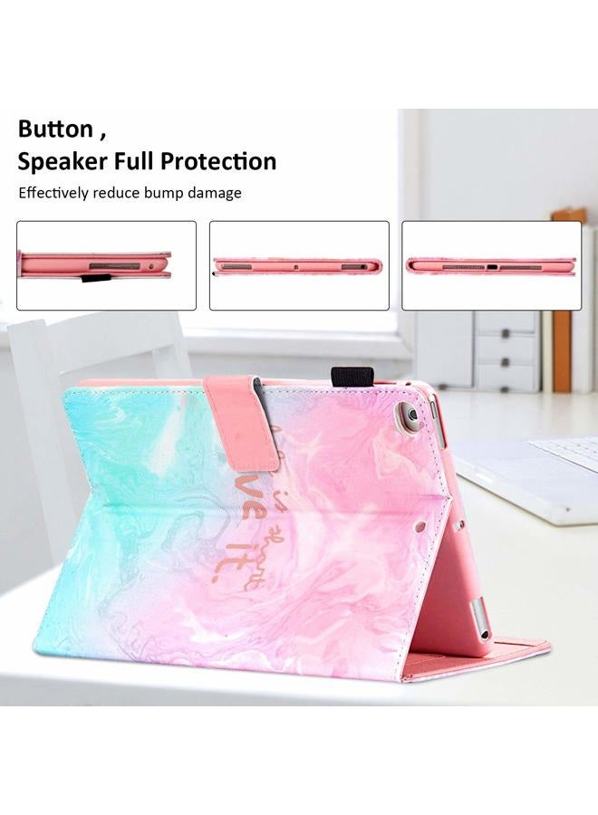 Dteck iPad 9.7 2018/2017 Case, iPad Air 2, iPad Air Case, PU Leather Protective Folio Shell Case, Adjustable Stand Auto Wake/Sleep Smart Case for Apple ipad 6th 5th Gen, ipad Air 1/2, Pink Live it - Image 4