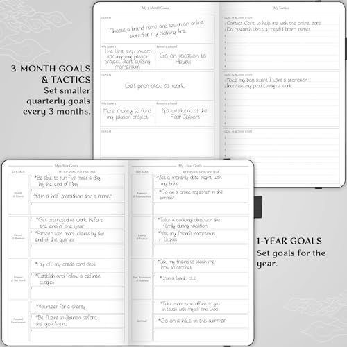 Legend Planner Legend Undated Hourly Planner – Hourly Day Planner with Time Slots – Weekly Time Management Organizer & Appointment Book, A5 Size (Black) - Image 5