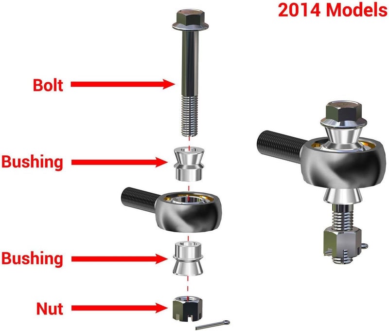 SuperATV Heavy Duty Tie Rods for Polaris RZR 1000/4 / Turbo - Image 3