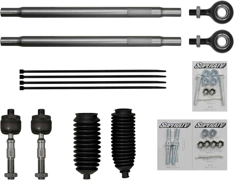 SuperATV Heavy Duty Tie Rods for Polaris RZR 1000/4 / Turbo - Image 1