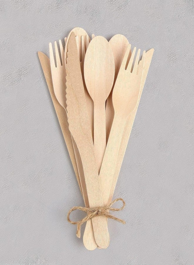 EZYLINKER 500 Wooden Forks, Disposable Wooden Cutlery Set - Alternative to Plastic, Eco Friendly, Biodegradable, Compostable Cutlery Set - 500 Compostable Forks, Disposable Utensils Set - Image 4