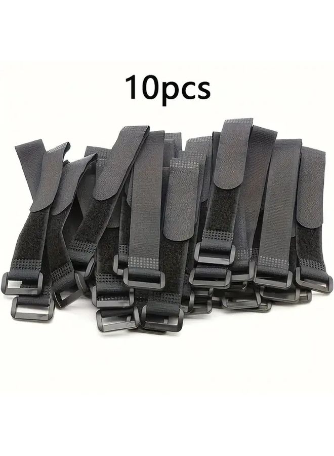 30pcs Heavy Duty Reusable Buckle Straps Non Slip Adhesive Backing For Cables Luggage Outdoor Gear - Image 4
