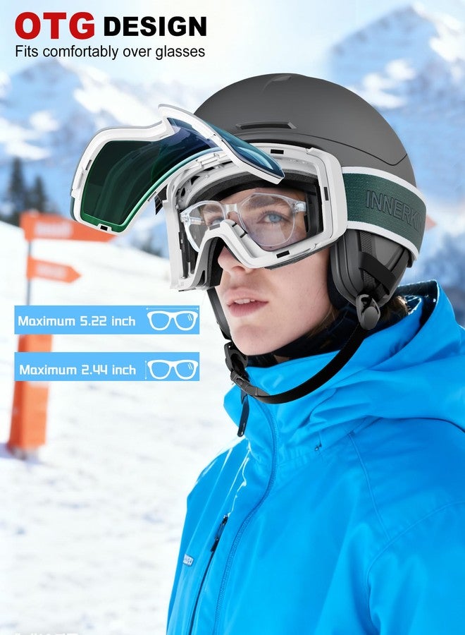 Innerking Photochromic Ski Goggles for Men & Women, Magnetic Flip-Up Snowboard Goggles, OTG Anti-Fog Lens, UV400 Protection Snow Goggles for Adult Skiing & Snowboarding - Image 5