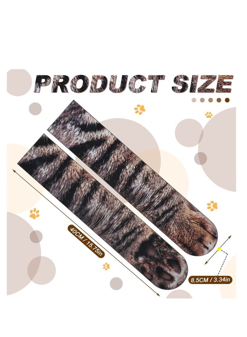 يا إلهي جوارب حيوانات ثلاثية الأبعاد مضحكة من 6 أزواج ، جوارب كعب حيوانات مجنونة ، جوارب مطبوعة ثلاثية الأبعاد ، جوارب حيوانات جديدة ، جوارب قطّة وكلب ونمر ونسر وحصان ديناصور ، جوارب طاقم للرجال والنساء والمراهقين - Image 2