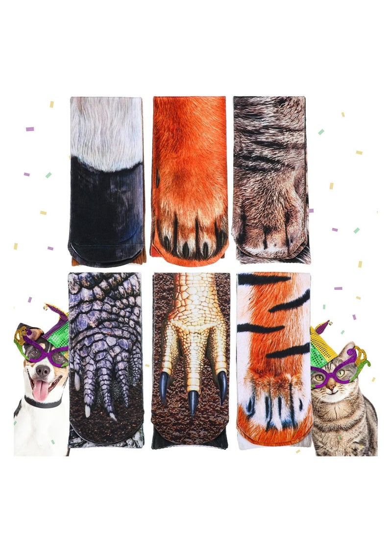 يا إلهي جوارب حيوانات ثلاثية الأبعاد مضحكة من 6 أزواج ، جوارب كعب حيوانات مجنونة ، جوارب مطبوعة ثلاثية الأبعاد ، جوارب حيوانات جديدة ، جوارب قطّة وكلب ونمر ونسر وحصان ديناصور ، جوارب طاقم للرجال والنساء والمراهقين - Image 5