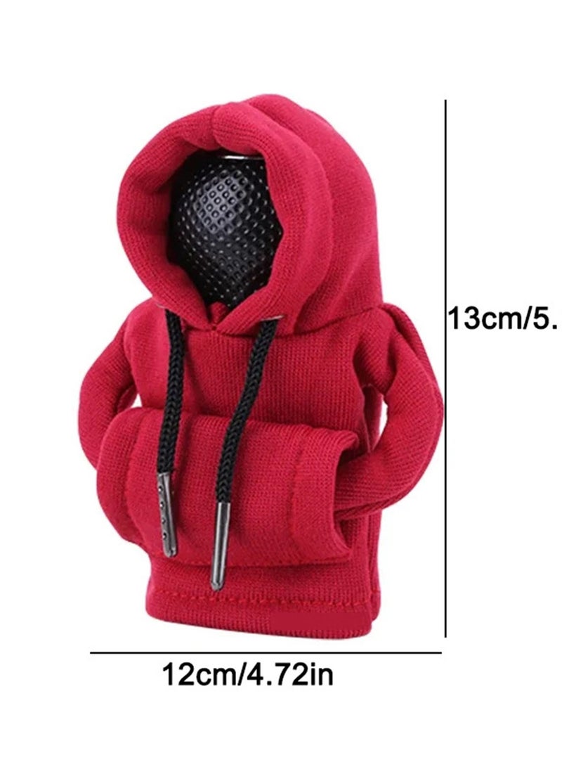 Generic Car Gear Shift Cover Car Shifter Mini Hoodie, Red  - Image 4