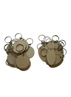 Maitri Pack of 40 20Round 20Oval 2 Shape Key Chains with Ring 50 x 50 mm It is Suitable for All Type of Craft and Painting Activities Mandala Art MDF Board Suitable for Decoupage
