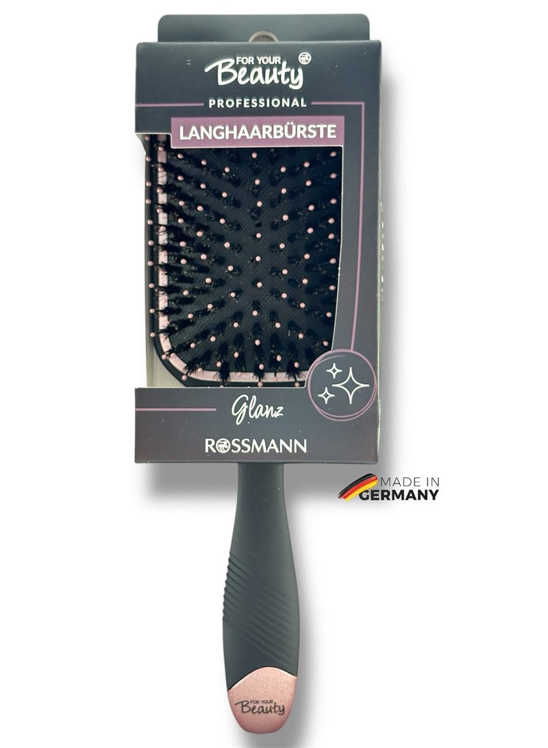 ROSSMANN German Brand, Professional Long hair Brush with Keratin-Infused Plastic Bristles, Antistatic Tourmaline, Ergonomic Handle – Lightweight,Paddle Hair brush. - Image 2