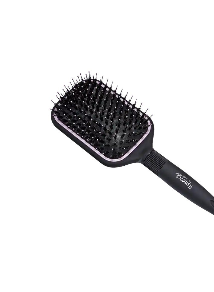 ROSSMANN German Brand, Professional Long hair Brush with Keratin-Infused Plastic Bristles, Antistatic Tourmaline, Ergonomic Handle – Lightweight,Paddle Hair brush. - Image 4