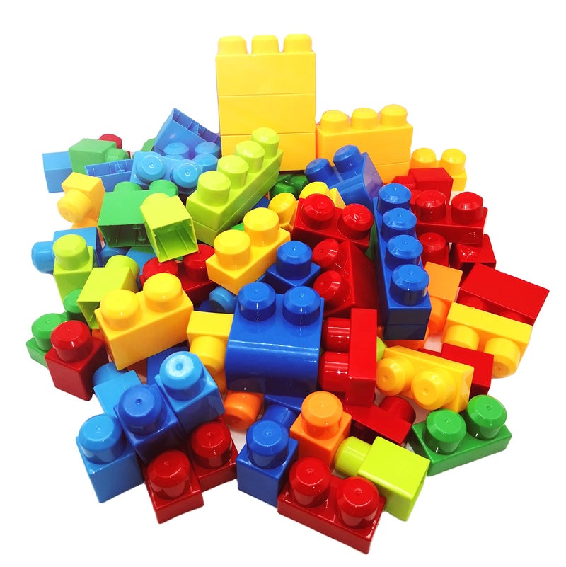 STJOYOPY 88PCS Big Building Blocks with Blue Building Bag Educational STEM Toys Gift for Kids and Toddlers - Image 4