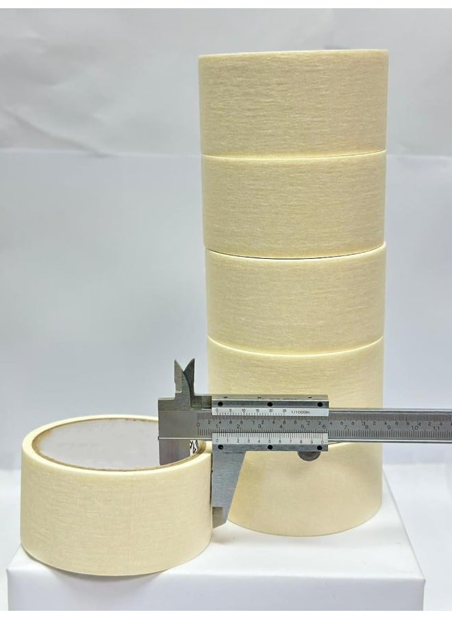Royal Apex Royal Apex Adhesive Masking Tape General Purpose Painter's Tape Bulk for Painting, Labeling, Packing, Craft, Art, Home, Office, School Etc... (Pack of 6-2 Inch)  - Image 2
