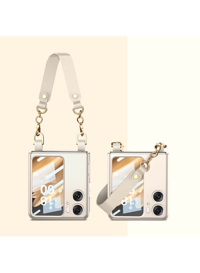 HuHa Case Cover For OPPO Find N2 Flip GKK Integrated Ultra-thin Handbag Phone Case Gold 