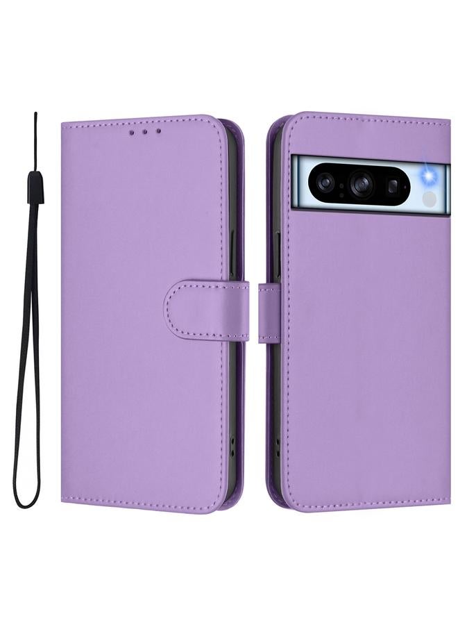 جرين تايجر جراب هاتف Google Pixel 8 Pro مصنوع من الجلد بلون سادة مع حبل - Image 2