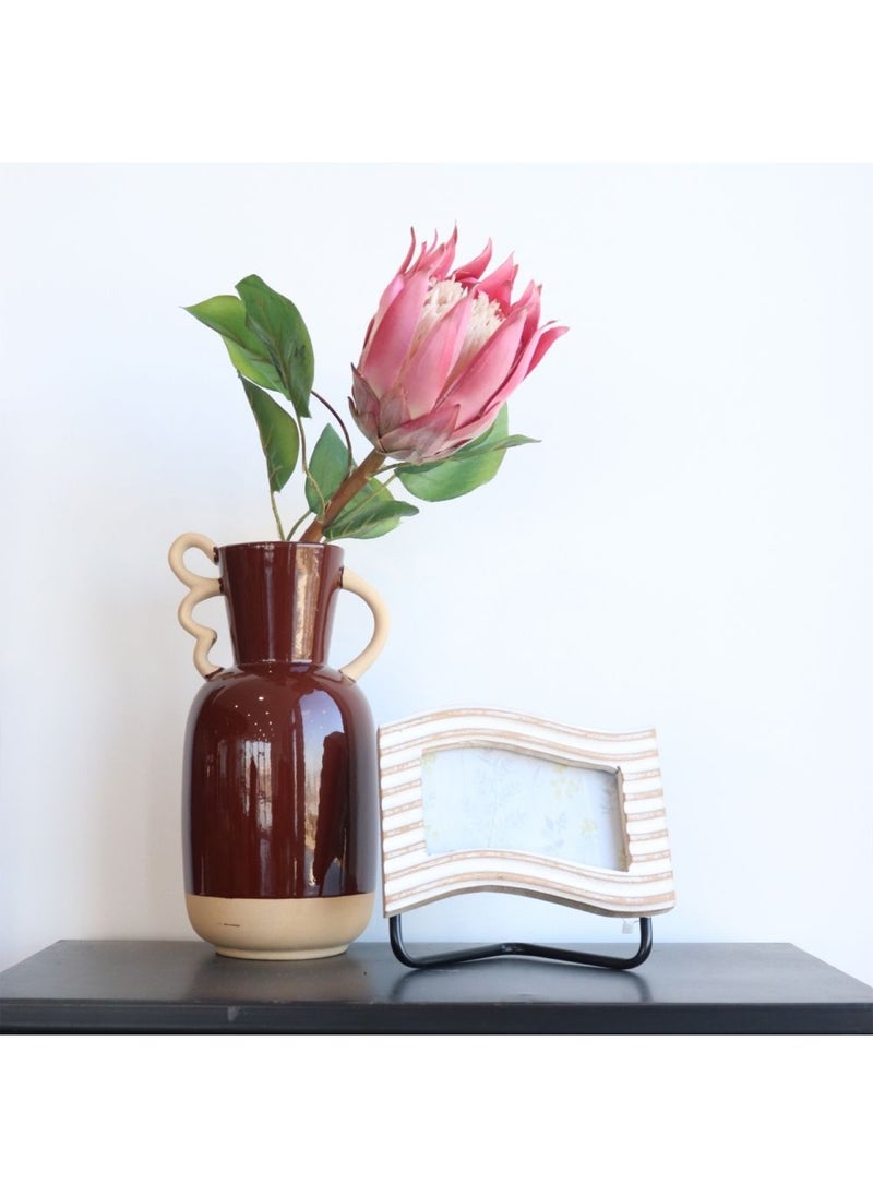 DANUBE HOME Celesta Vase Red 14.3X12.6X26.8Cm  - Image 1