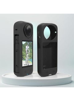 Fazza Silicone Sleeve Case for Insta360 X4 Panoramic Action Camera, Anti-Scratch Protector Case with Lens Cap Silicone Case Camera Protective Kit for Insta360 X4 Standard Lens Guard  - Image 4