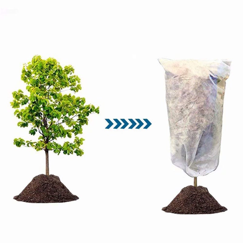 Agfabric Plant Covers Freeze Protection 1.2oz 72"x72" Shrub Cover,Winter Tree Cover for Season Extension&Frost Protection,White - Image 2