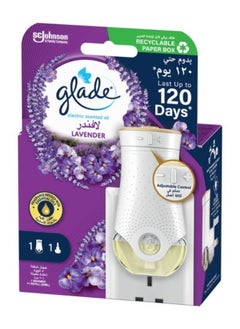 Glade Electric Lavender Scented Oil Refill With Holder  - Image 1
