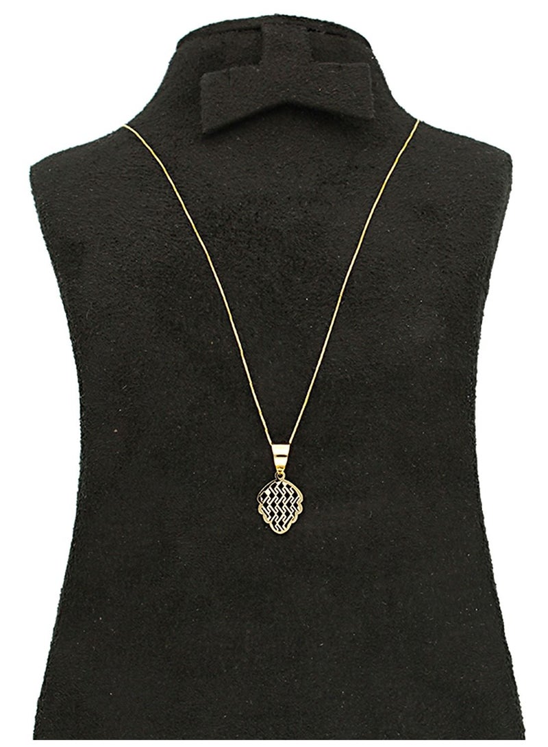 أف كيه جوليريز عقد ذهب (سلسلة مع قلادة) 18 قيراط- FKJNKL18KU1027 - Image 2