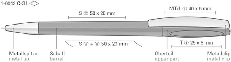 UMA Twist Ballpoint Pen Set - Pack of 10 - Image 5